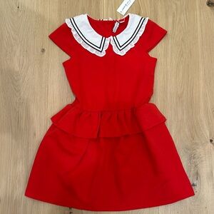 NWT Janie and Jack red dress sz 7